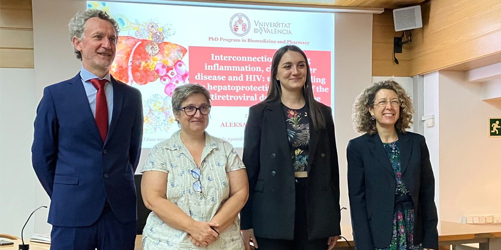 Nuestra estudiante de doctorado Aleksandra Gruevksa ha defendido su tesis «Intercommunications among inflammation, chronic liver disease and HIV:understanding the hepatoprotective effects of the antiretroviral drug rilpivirine».