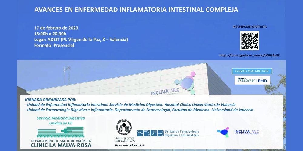 JORNADA: AVANCES EN ENFERMEDAD INFLAMATORIA INTESTINAL COMPLEJA. 17 de febrero 2023, en Fundación, ADEIT